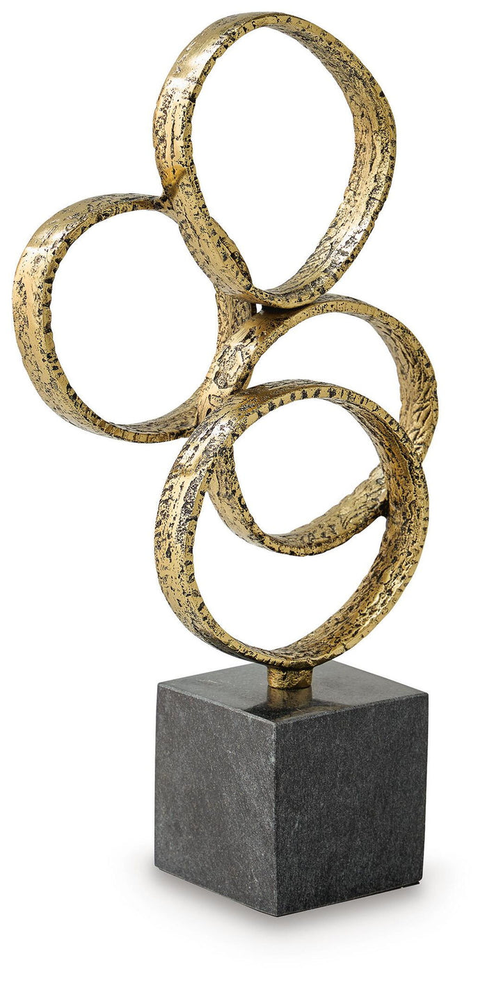 Wellcott - Sculpture - Gold Finish / Black image 4