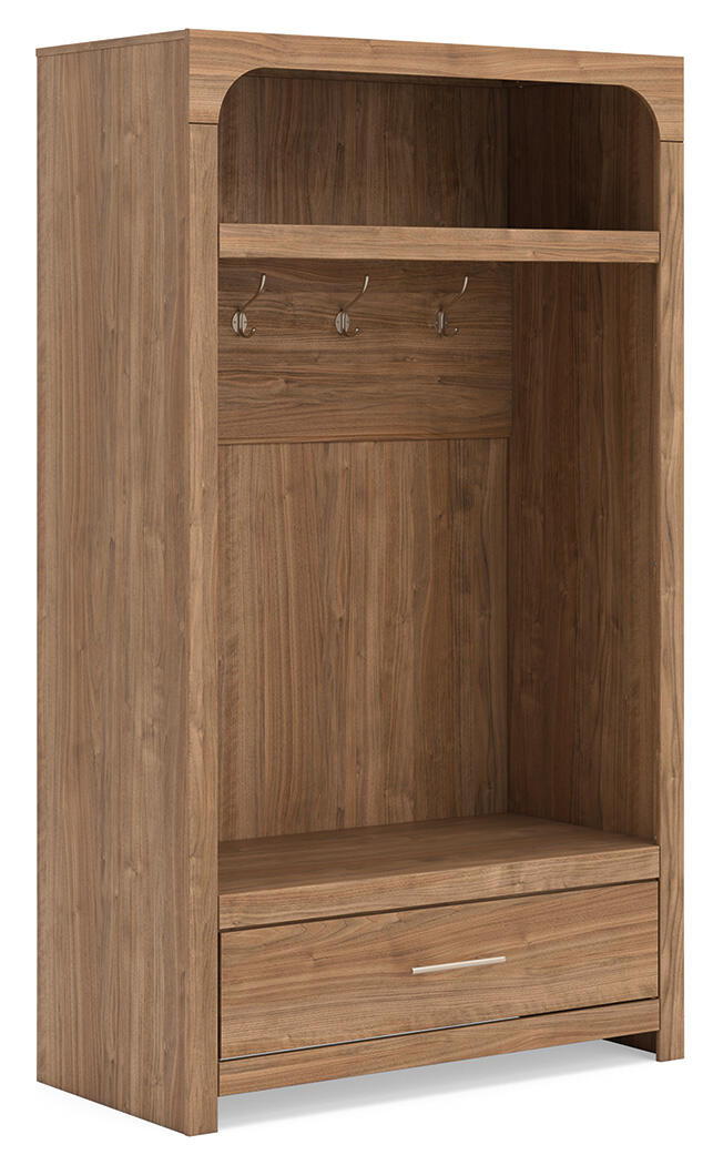 Dovander - Hall Tree With Storage Bench - Brown image 1