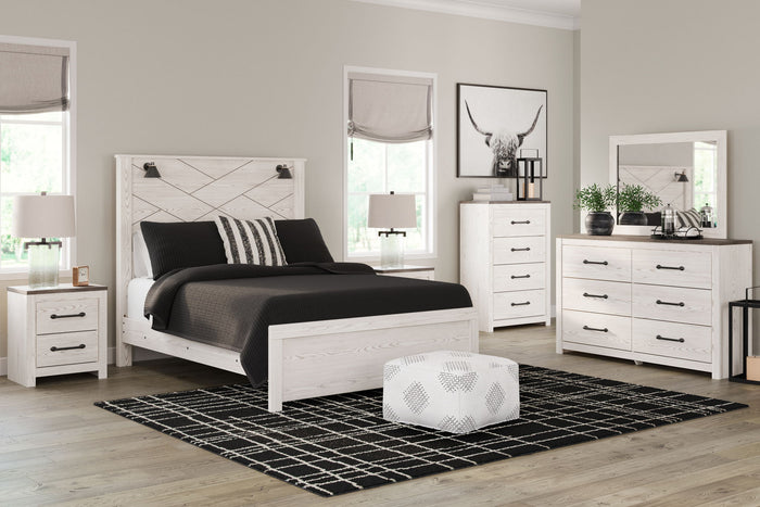 Gerridan - Panel Bedroom Set With Sconces image 1