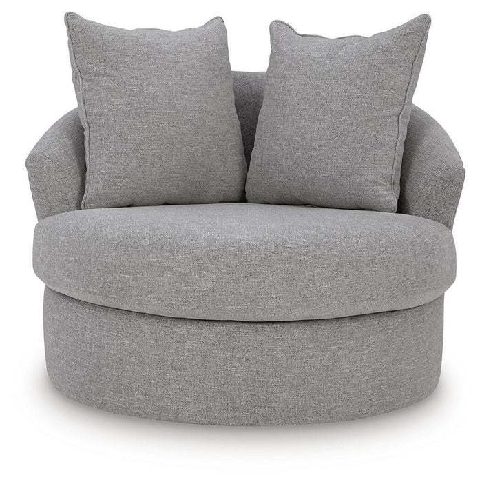 UrbanCrest - Swivel Accent Chair - Pewter image 4
