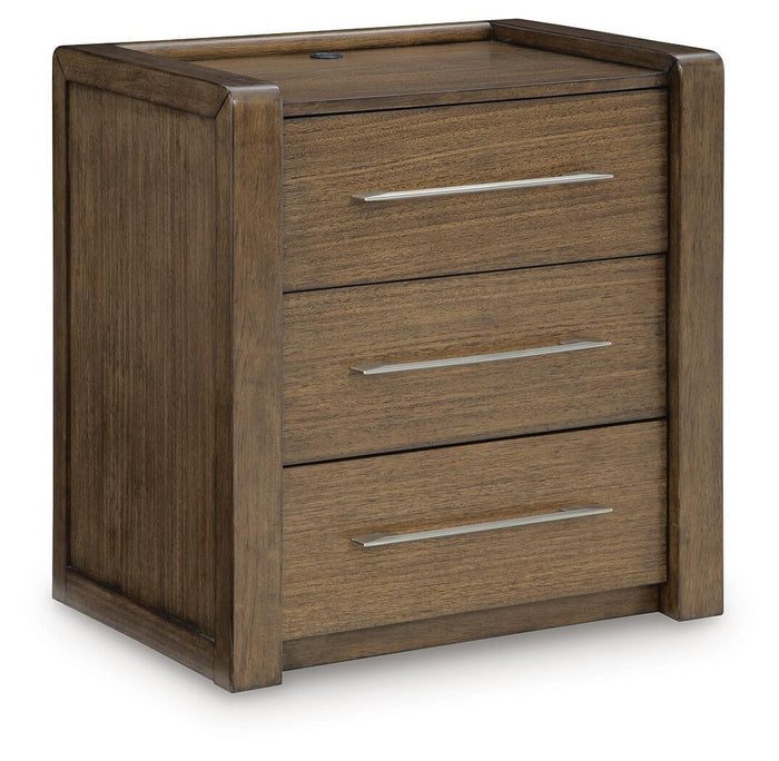 Marxmore - Three Drawer Night Stand - Brown image 1