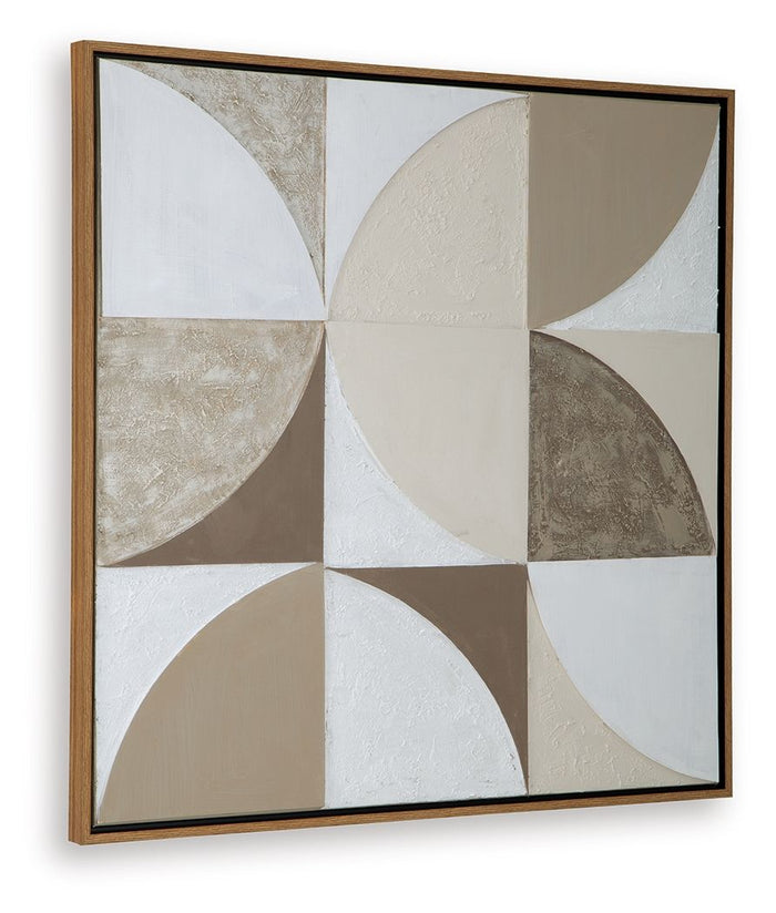 Harelman - Wall Art - Tan / Taupe / White image 4