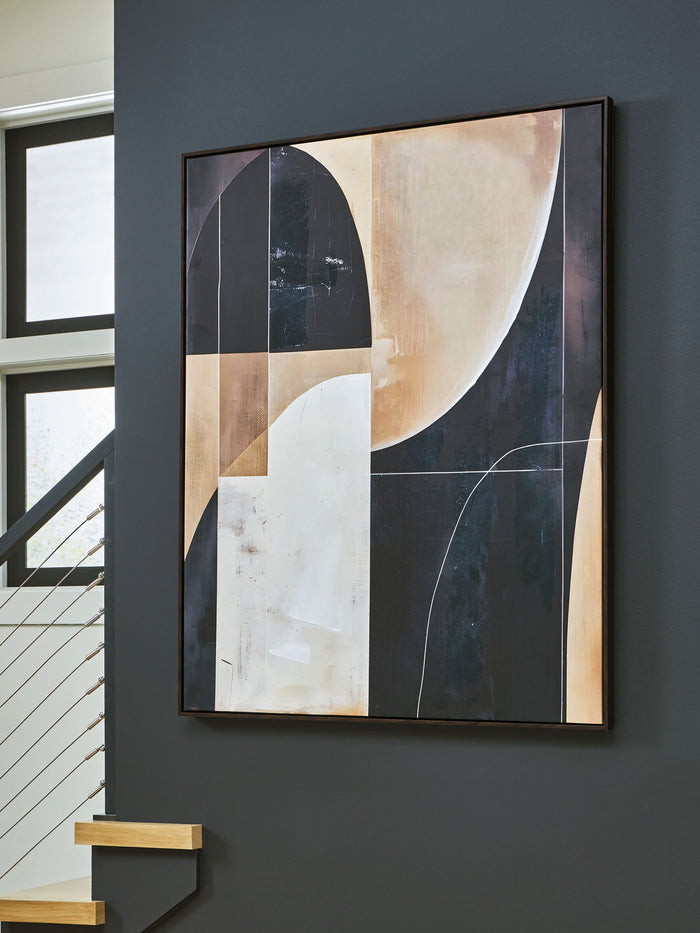Ewanford - Wall Art - Black / Brown / Tan image 4