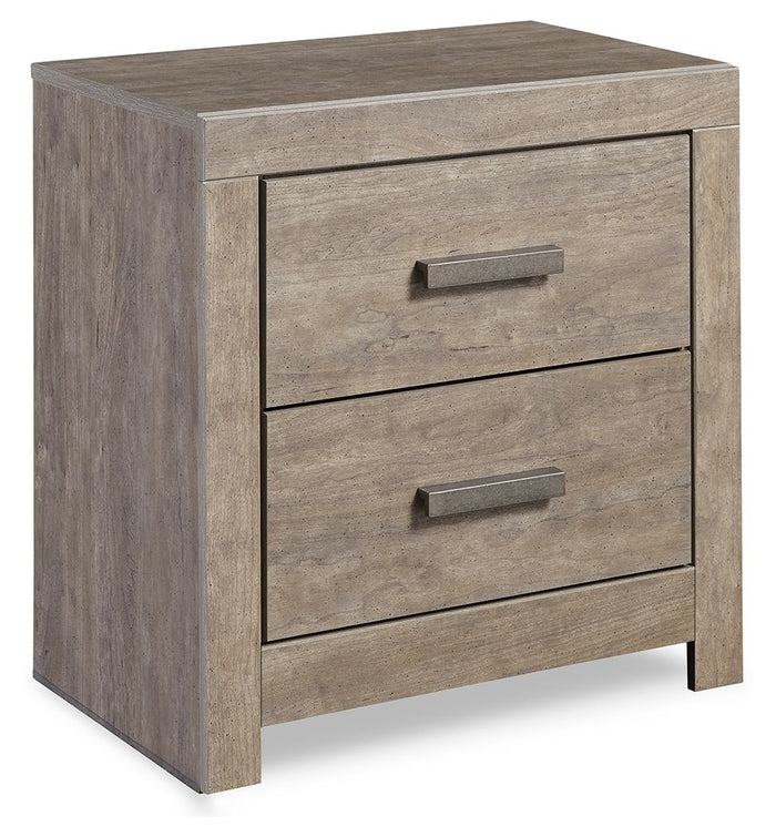 Culverbach - Two Drawer Night Stand - Gray image 1