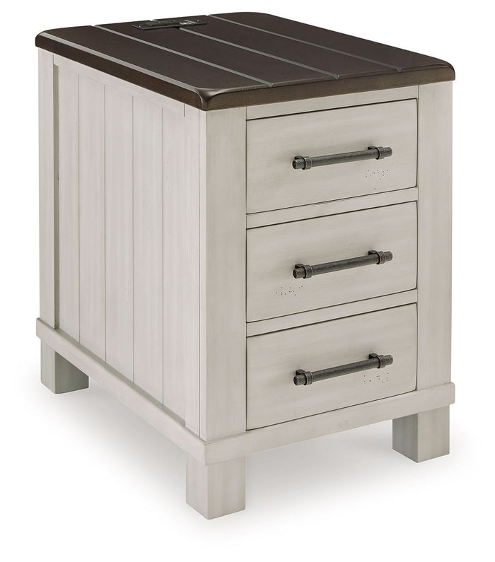 Darborn - Chair Side End Table - Gray / Brown image 1