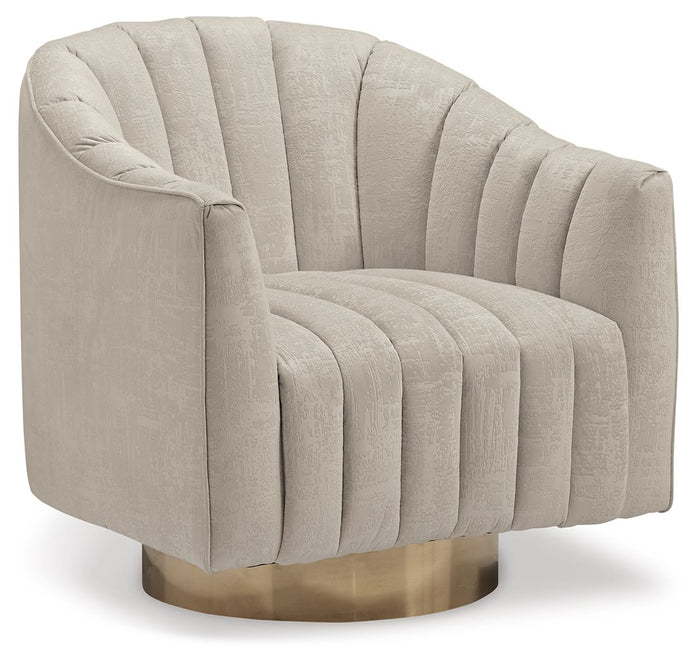 Penzlin - Swivel Accent Chair - Pearl image 1