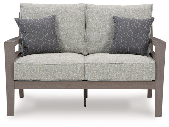Hillside Barn - Loveseat W/Cushion - Gray / Brown image 4