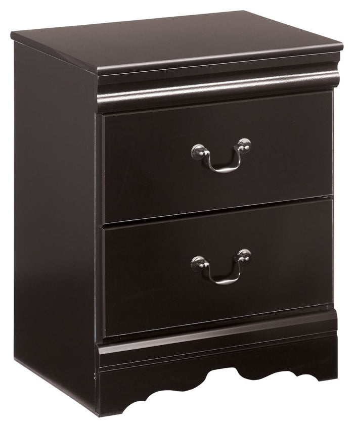 Huey Vineyard - Two Drawer Night Stand - Black image 1