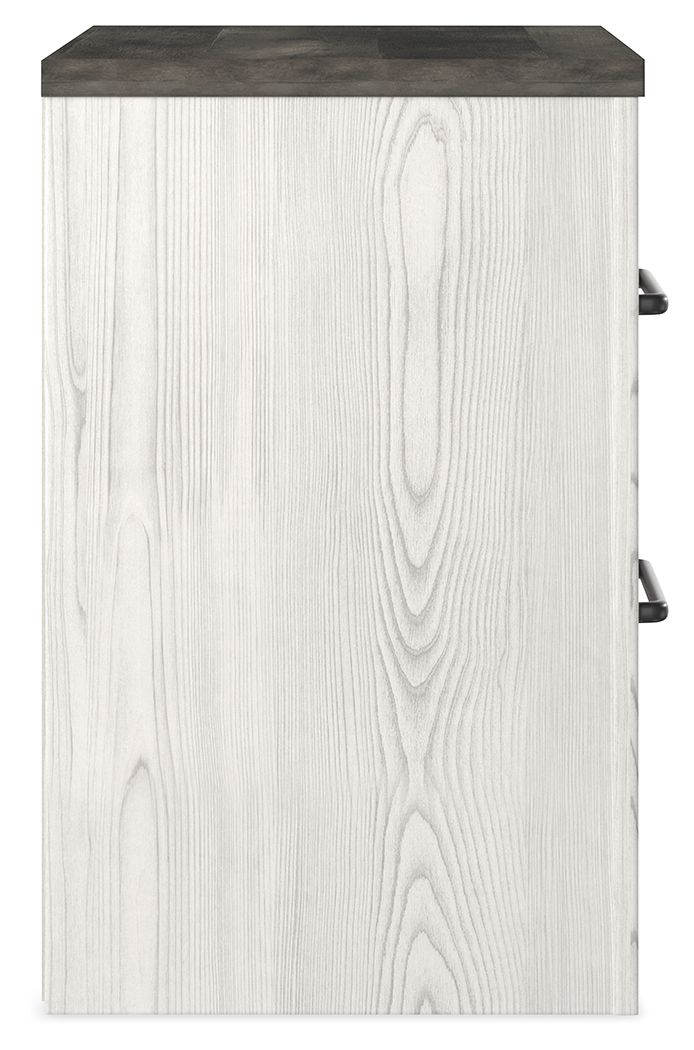 Gerridan - Two Drawer Night Stand - White / Gray image 4