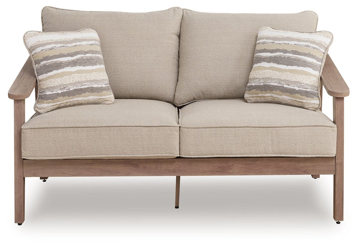 Harmony Headlands - Loveseat With Cushion - Natural / Gray image 4