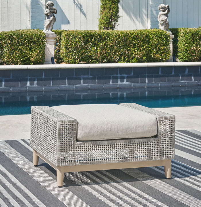 Seton Creek - Ottoman With Cushion - Gray image 4