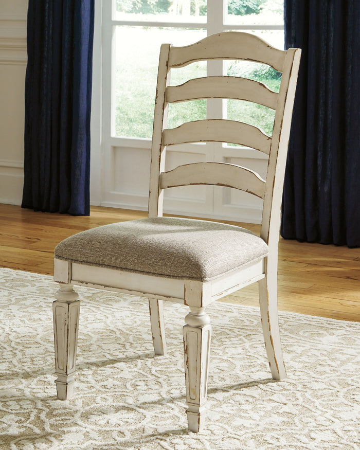Realyn - Dining UPH Side Chair (Set of 2) - Ladderback - Chipped White image 4