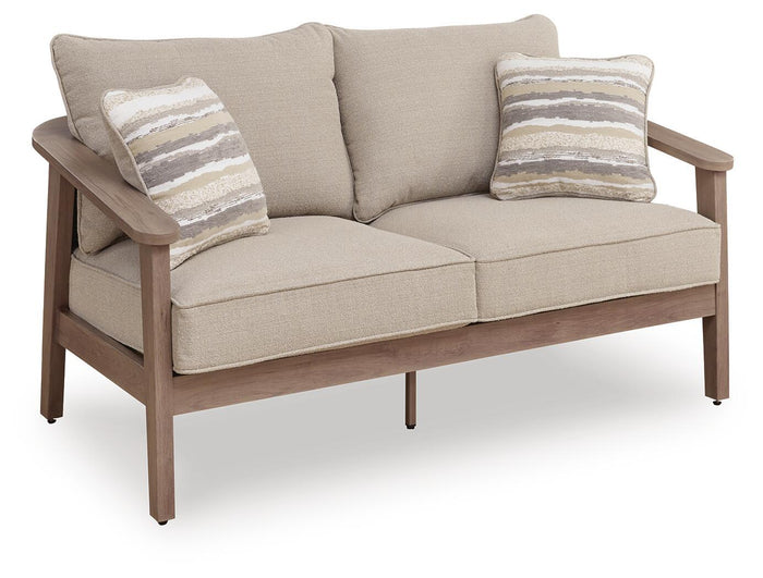 Harmony Headlands - Loveseat With Cushion - Natural / Gray image 1