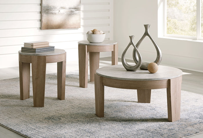 Guystone - Occasional Table Set (Set of 3) - Light Brown image 4