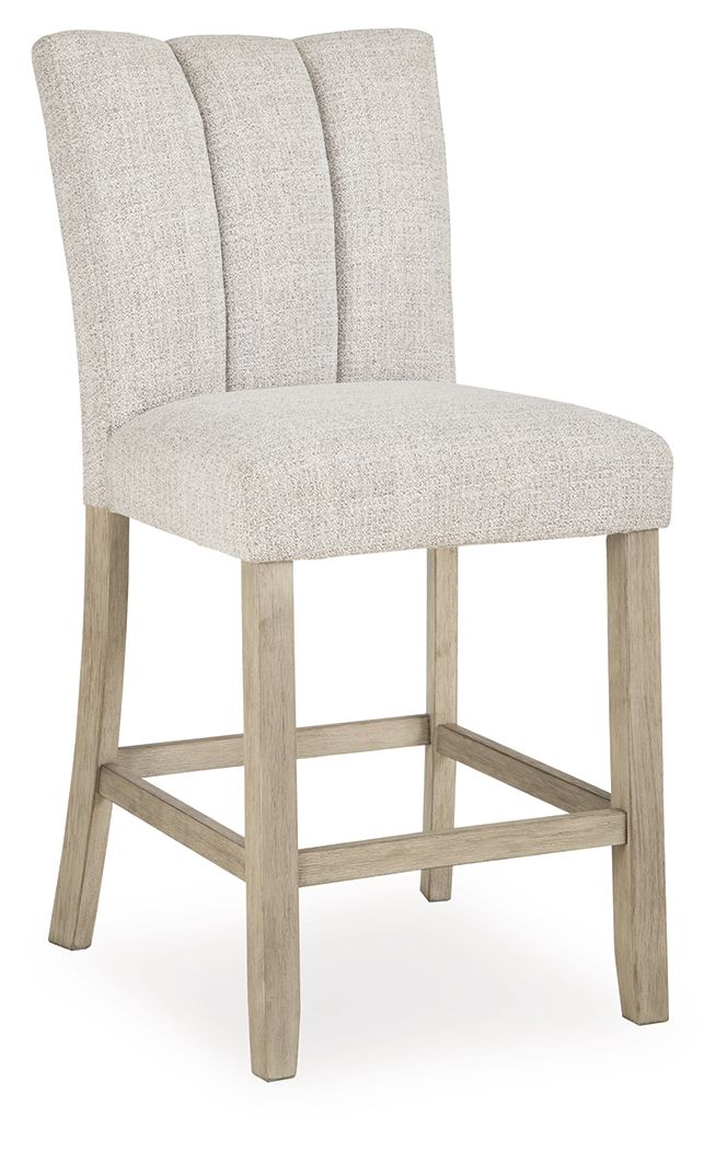 Larawyn - Upholstered Barstool (Set of 2) - Bisque image 4