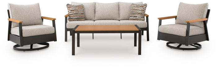 Carmel Highlands - Sofa, Chairs, Table Set (Set of 4) - Dark Brown image 1