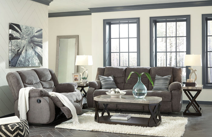 Tulen - 2 Pc. - Reclining Sofa, Reclining Loveseat - Gray image 4