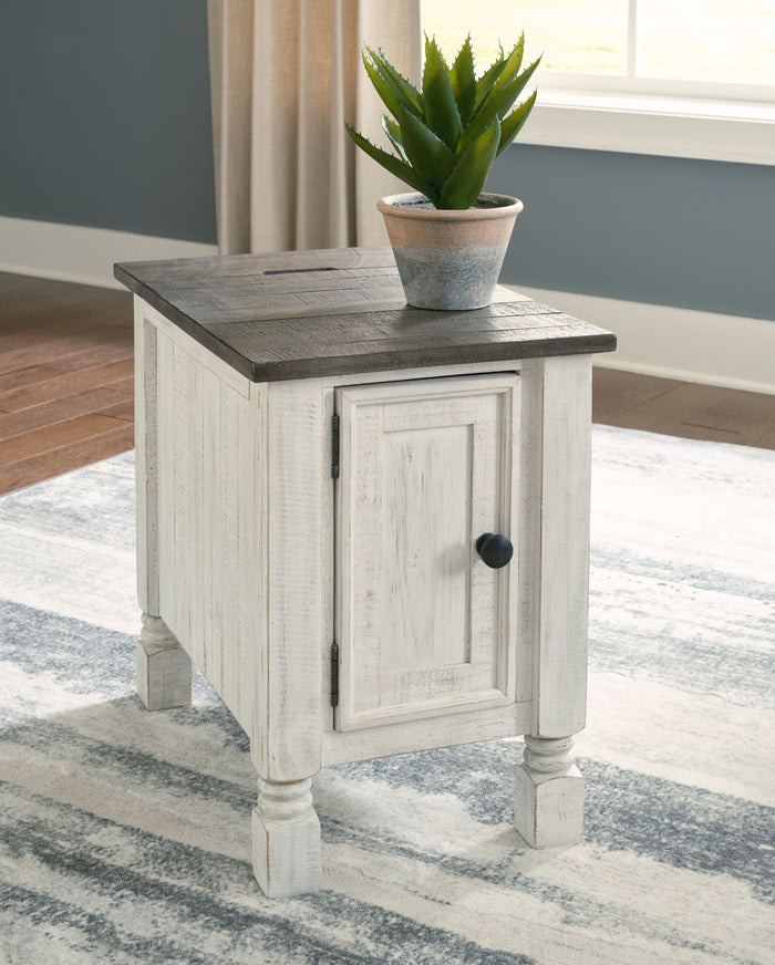 Havalance - Chair Side End Table - White / Gray image 4