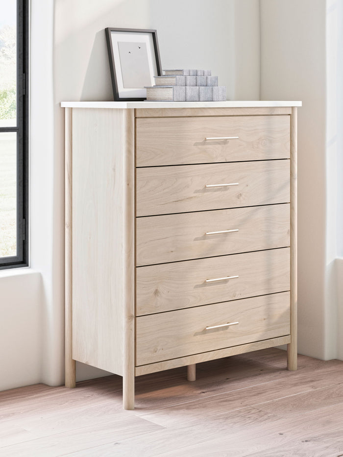 Cadmori - Five Drawer Wide Chest image 4