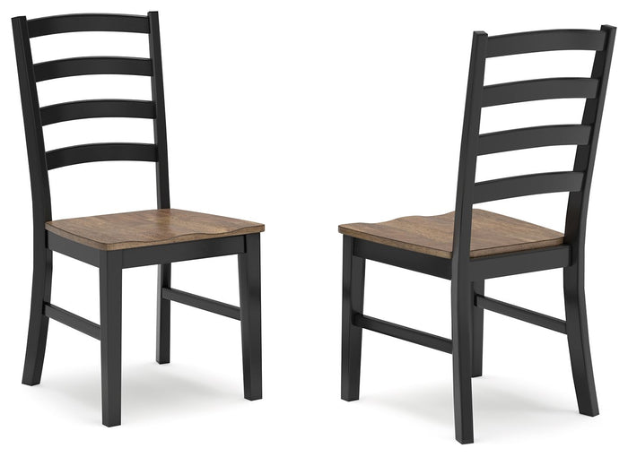 Wildenauer - Dining Room Side Chair (Set of 2) - Brown / Black image 1