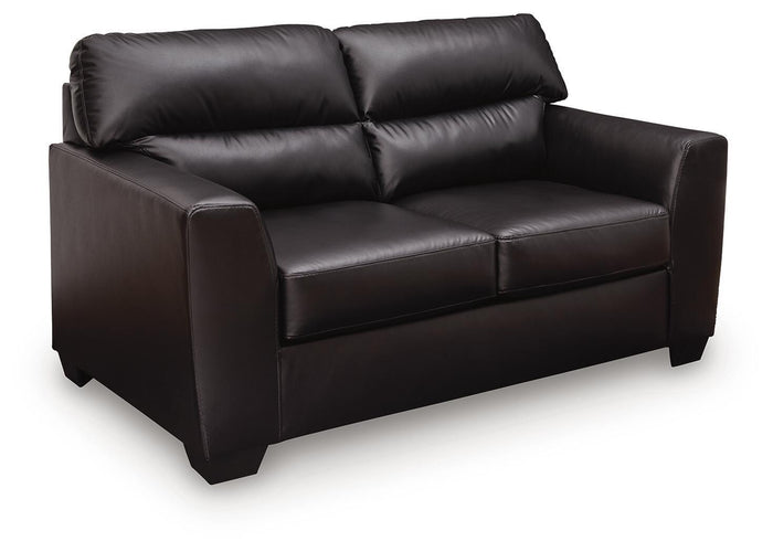 Glennbre - Loveseat - Midnight image 1