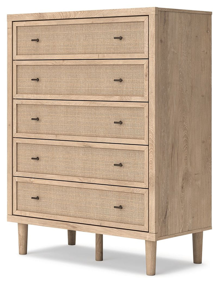 Cielden - Five Drawer Wide Chest - Two-Tone image 4