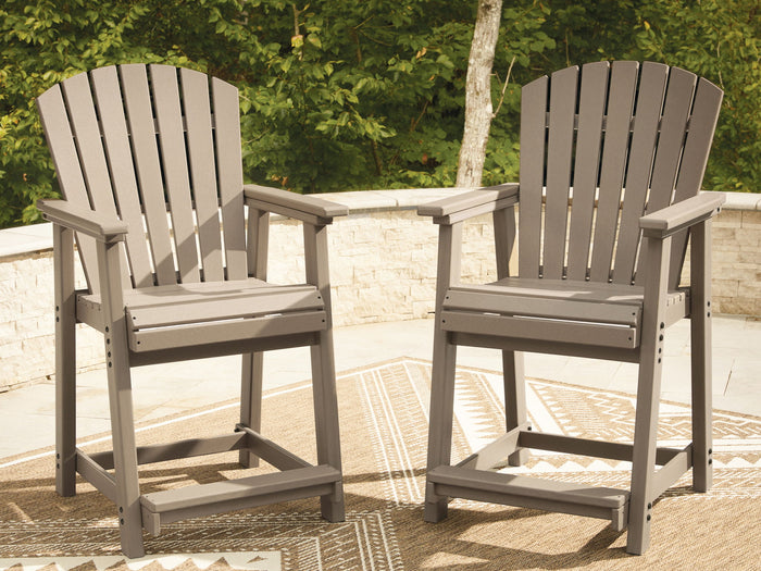 Seacliff Beach - Barstool (Set of 2) - Medium Brown image 4
