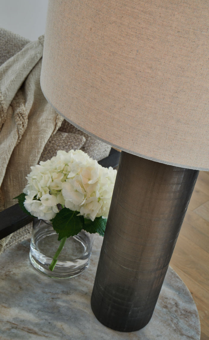 Dingerly - Glass Table Lamp - Brown image 2