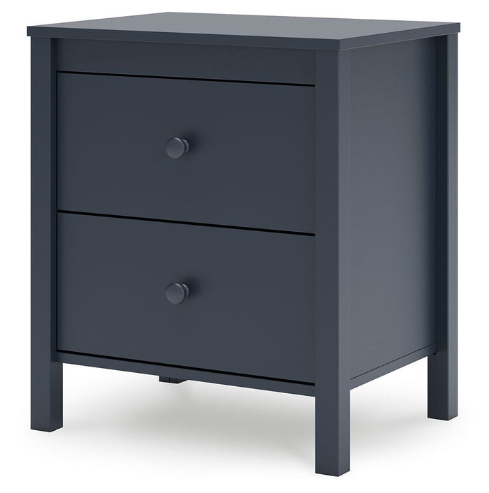 Simmenfort - Two Drawer Night Stand - Navy Blue image 4