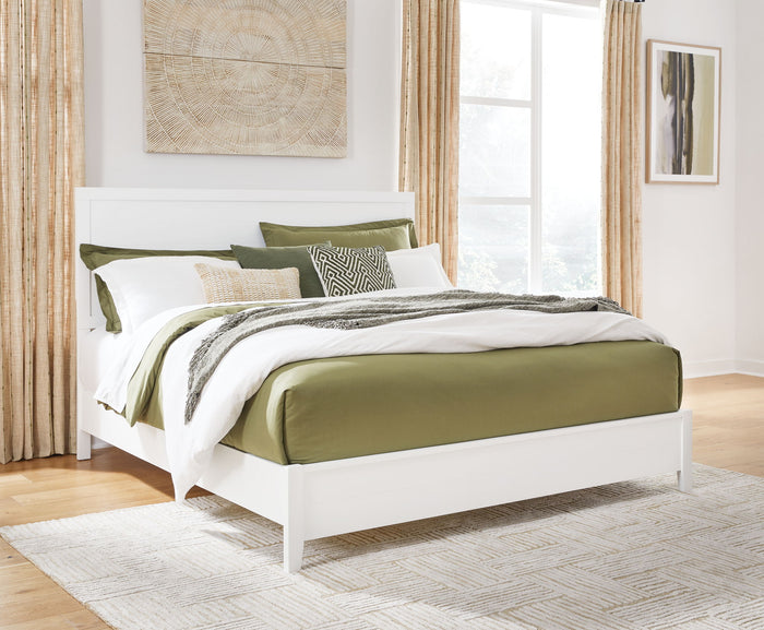 Binterglen - King Panel Bed - White image 4