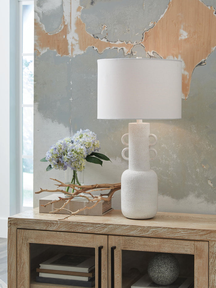 Perringhill - Metal Table Lamp - Distressed White image 3