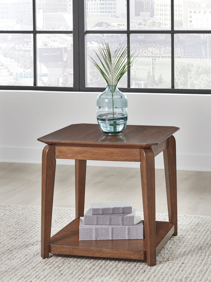 Trenmour - Square End Table - Medium Brown image 4