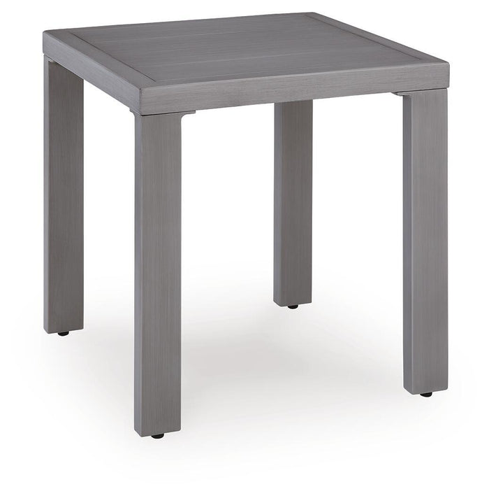 Half Moon Beach - Square End Table - Gray image 1