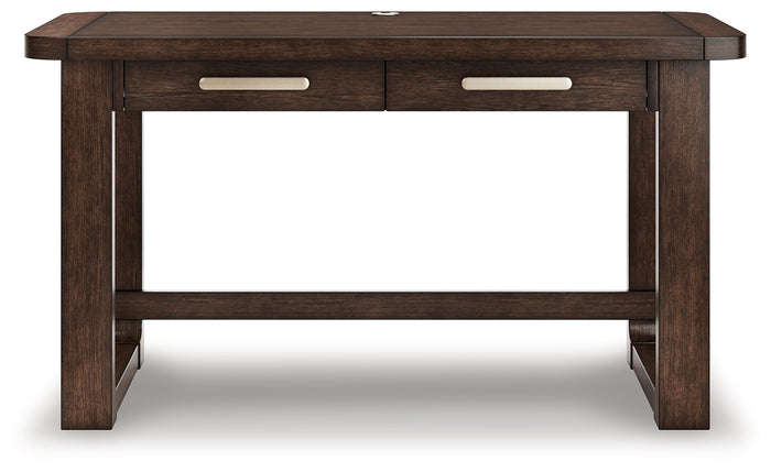 Breckington - Home Office Desk - Dark Brown image 3