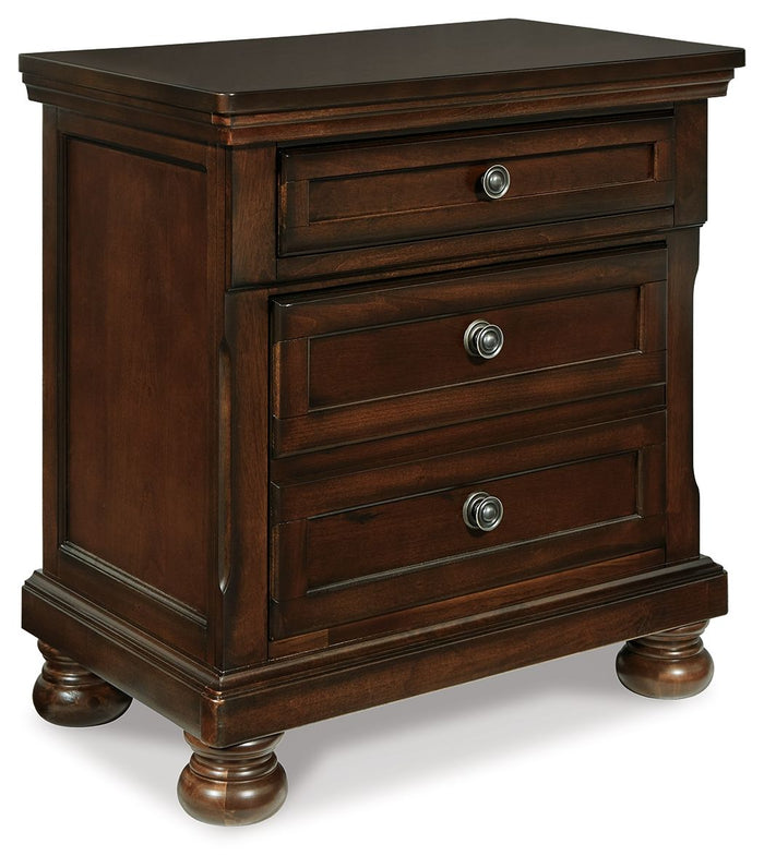 Porter - Two Drawer Night Stand - Dark Brown image 1