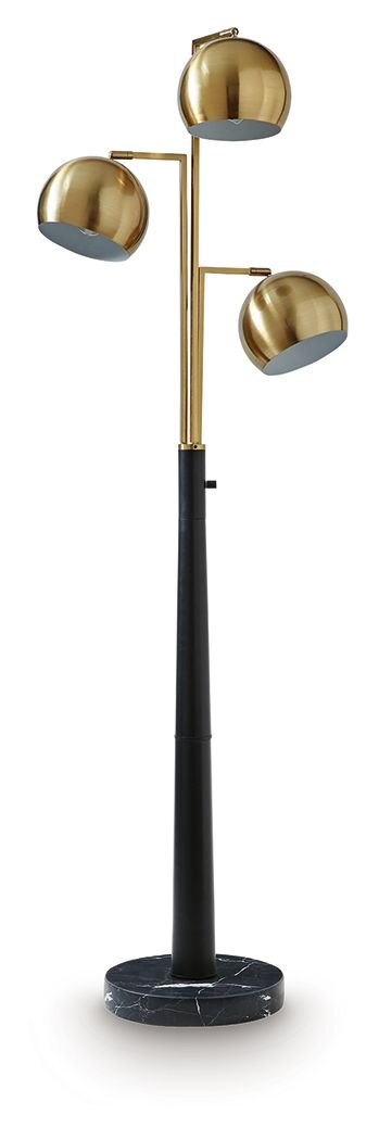 Sorcha - Metal Floor Lamp - Gold Finish / Black image 1