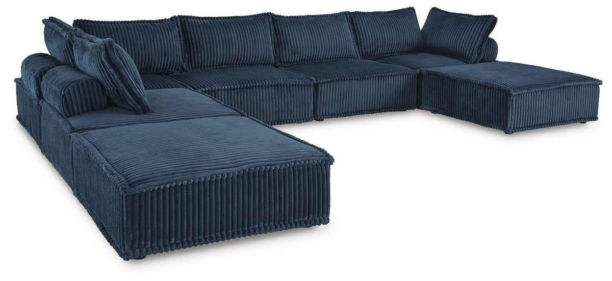 Blue / 7 Pc. Modular Seating