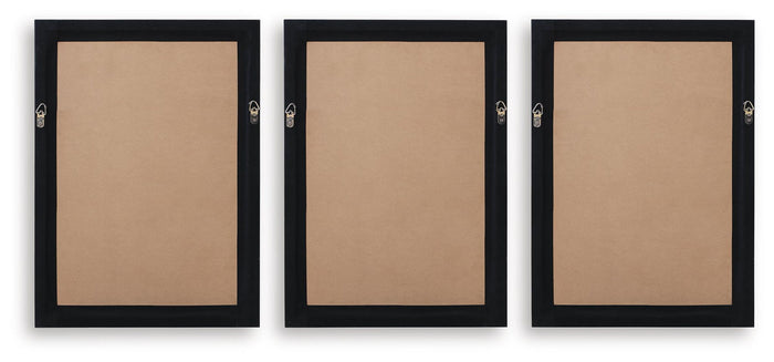 Janisburg - Wall Art Set (Set of 3) - Black / White / Brown image 4