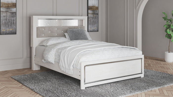 Altyra - Queen Panel Bookcase Bed With Roll Slats - White image 3