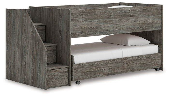 Frandern - Twin Over Twin Loft Bed - Gray image 1