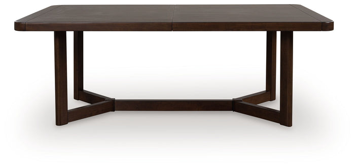 Dilenno - Rectangular Dining Room Extension Table - Dark Brown image 4