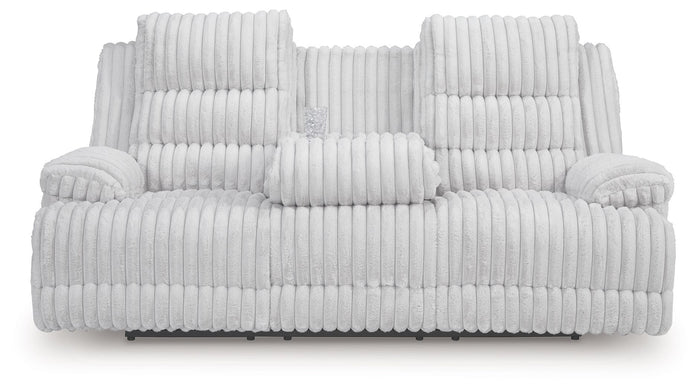 Rhines Falls - Reclining Power Sofa With Drop Down Table - Alloy image 4