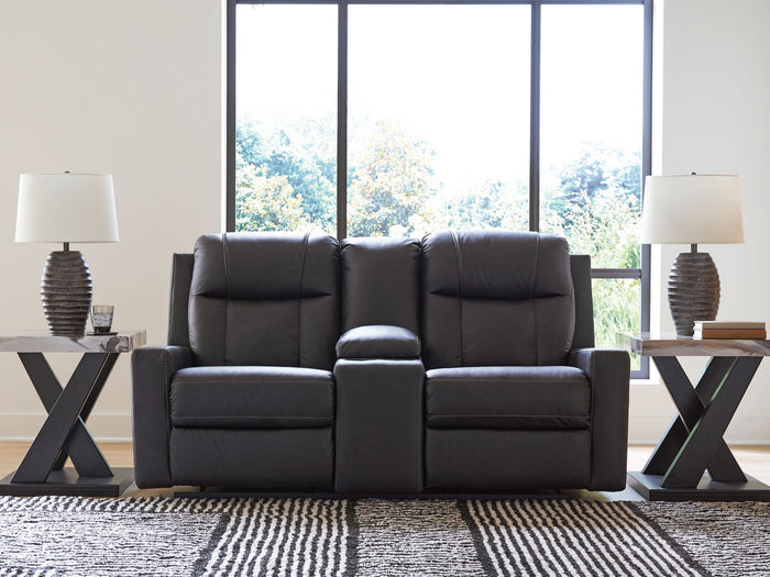 Mackmenville - Double Reclining Loveseat With Console image 8