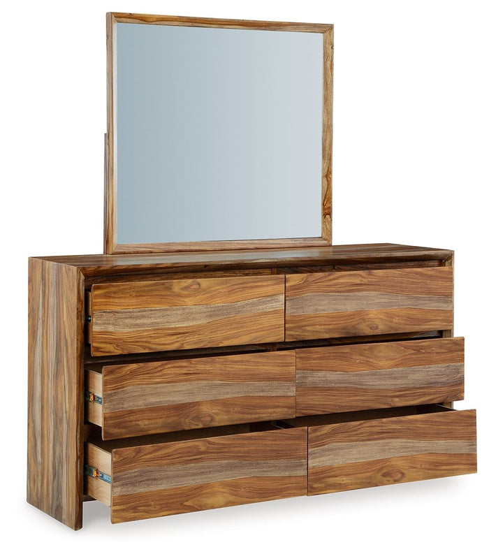 Dressonni - Dresser And Mirror - Brown image 4