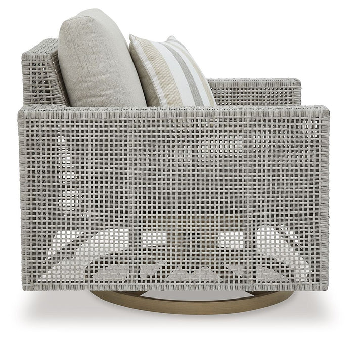 Seton Creek - Swivel Lounge With Cushion - Gray image 4