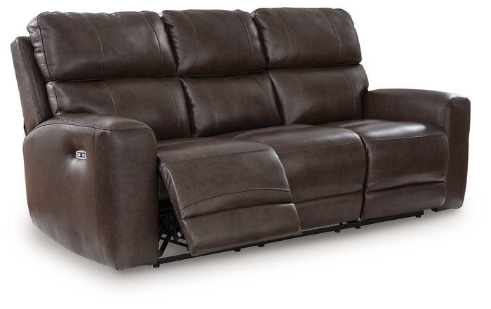 Crossplex - Power Reclining Sofa With Adjustable Headrest - Smoke image 4