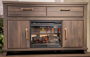 Dark Brown / 60"W x 16"D x 38"H