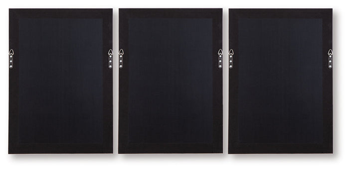 Honslow - Wall Art Set (Set of 3) - Brown / Black / White image 4