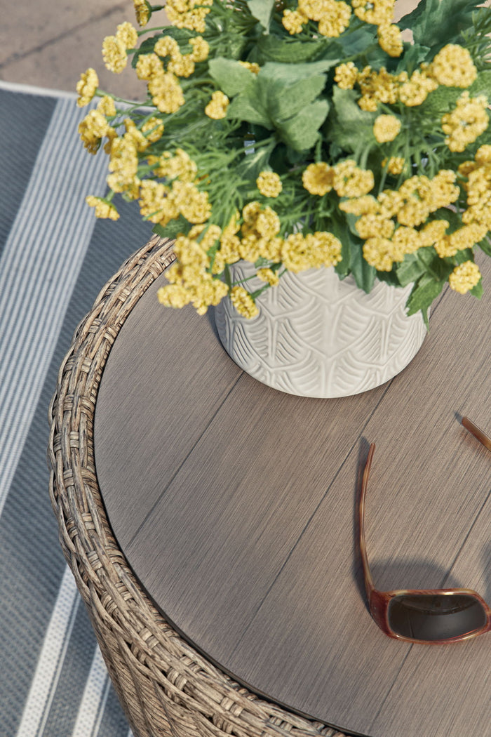 Danson - Round End Table - Beige image 4
