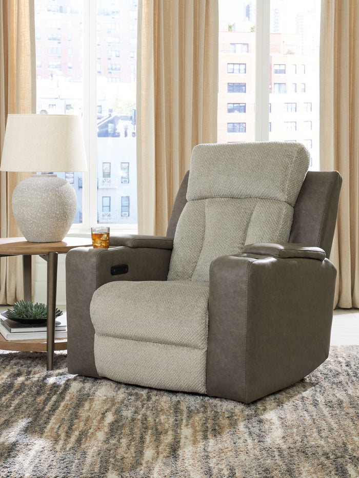 WhipLash - Power Recliner With Adj Headrest - Sisal image 4